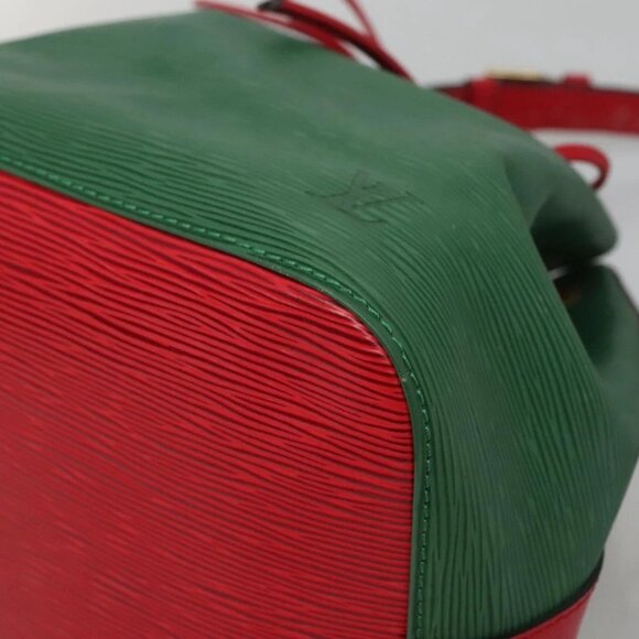 LOUIS VUITTON Epi Petit Noe Shoulder Bag Bicolor Green Red M44147 LV Auth - Picture 12 of 15